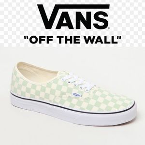 Vans Authentic Checkerboard Sneakers Peach